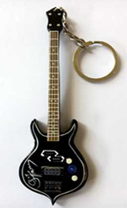 Porte-clés Guitare Acrylique - Design Personnalisable, Cadeaux Pour Musiciens (BassCort, Gene Simmons)