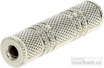 Spojka audio 3.5mm JACK (F) --> 3.5mm JACK (F)