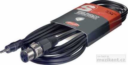 Stagg SAC3MPSXF, kabel XLR/mini JACK, 3m