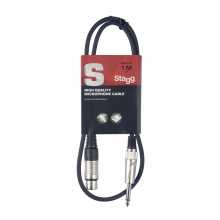 Stagg SMC1XP, mikrofonní kabel XLR/Jack, 1m