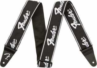 FENDER Running Logo Strap Black