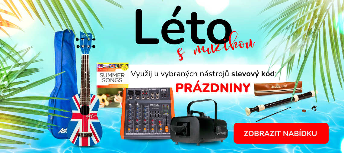 Léto s muzikou: slevový kód PRÁZDNINY